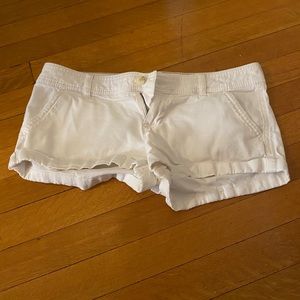 White hollister jeans shorts